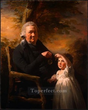 ヘンリー・レイバーン Painting - ジョン・テイトとその孫 スコットランドの肖像画家ヘンリー・レイバーン